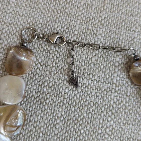 Silpada Vintage Mother of Pearl 2 Strand Necklace - Picture 8 of 9